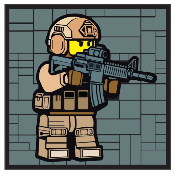 PVC Lego Soldier Morale Patch