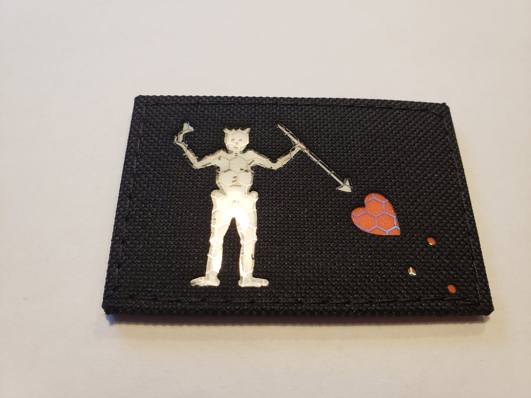BLACKBEARD - EDWARD TEACH - LASER CUT GITD MORALE PATCH