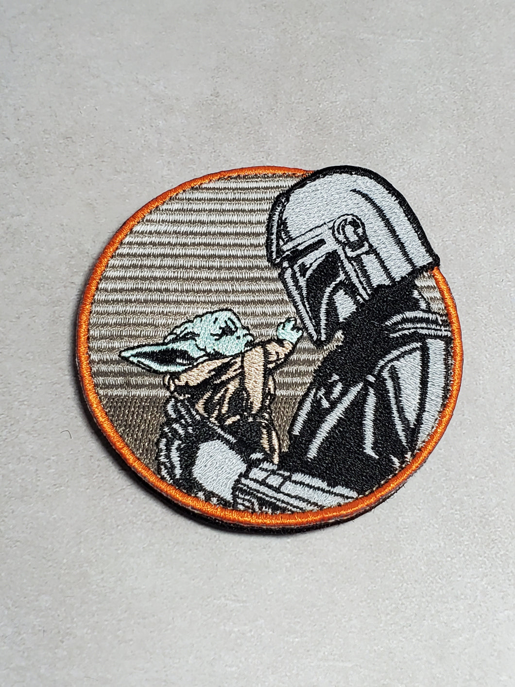 Mando and Child Embroidered Morale Patch