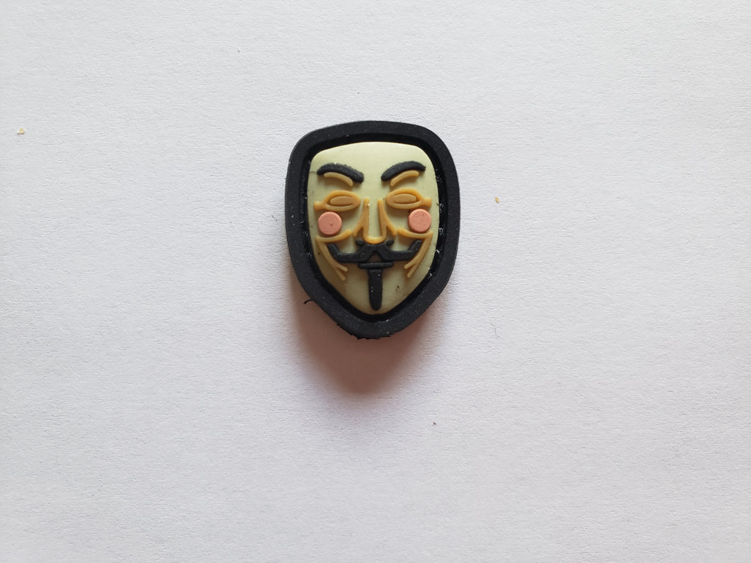 GUY FAWKES MASK PVC CAT EYE MORALE PATCH