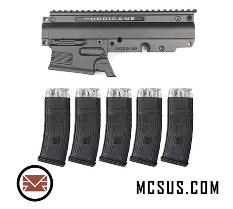 Tacamo Hurricane Magfed Conversion Kit for Tippmann Phenom with Five Magazines