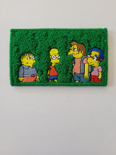 Bart In The Bushes Morale Patch