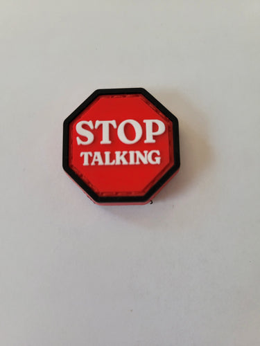 STOP TALKING PVC CAT EYE MORALE PATCH