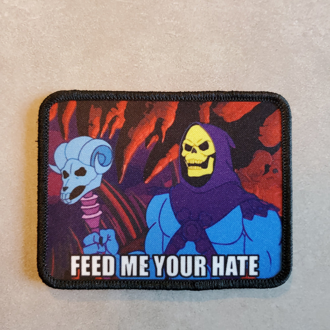 Feed me Your Hate Skeletor Sublimation Morale Patch