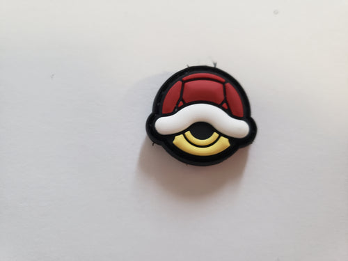 RED SHELL PVC CAT EYE MORALE PATCH