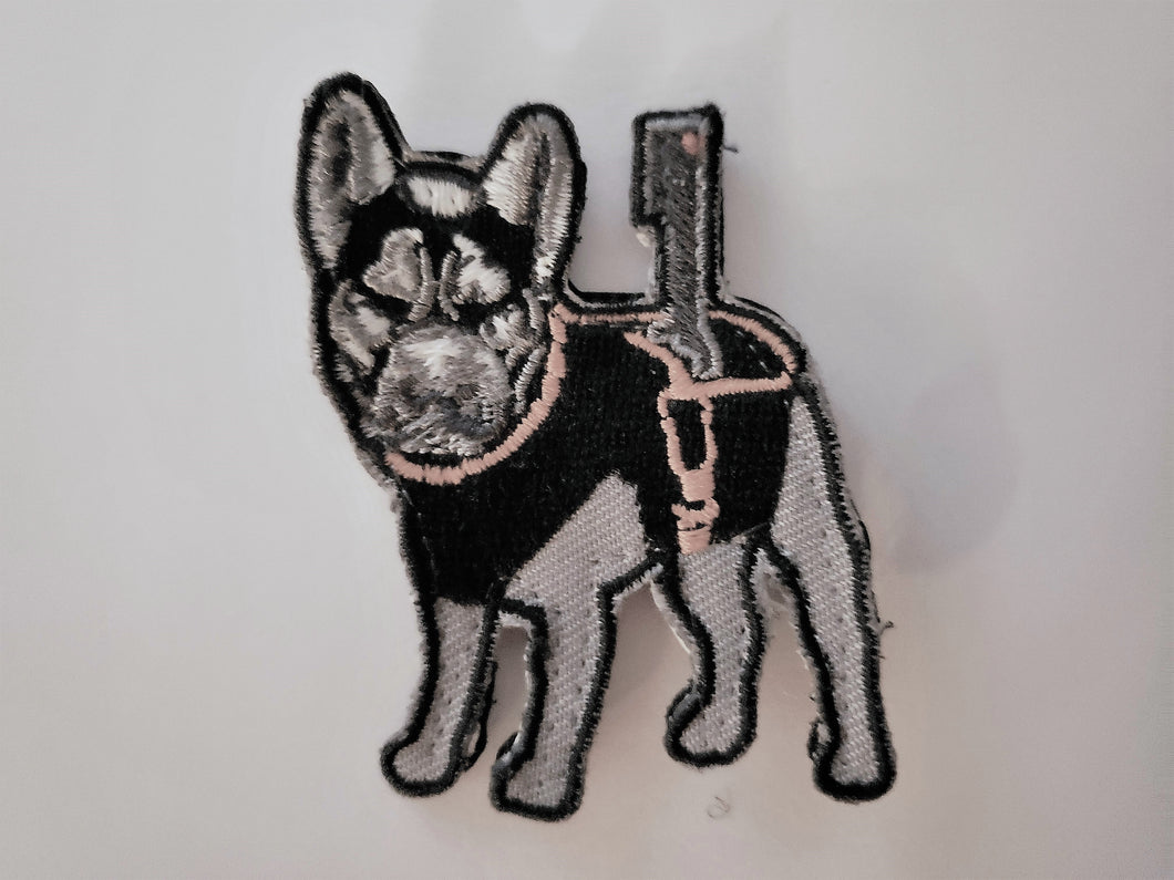 Ghost Frenchie Embroidered Morale Patch