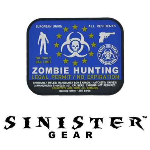Sinister Gear Zombie Hunter Permit PVC Patch