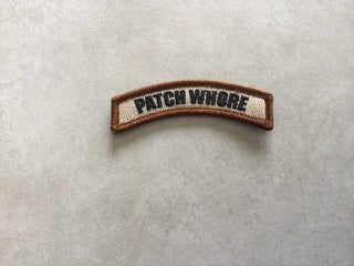 Patch Whore Embroidered Morale Patch Tab