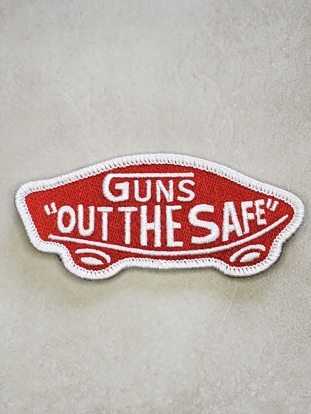 Guns Out the Safe Embroidered Morale Patch