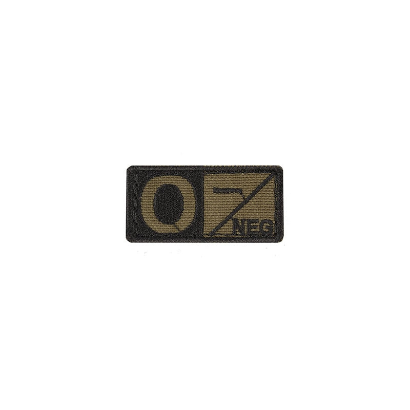 Condor Embroidered Patch- Blood Type in Black and OD – Tier One Armament